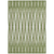 3' X 5' Green And Ivory Geometric Washable Indoor Outdoor Area Rug