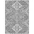 3' X 5' Gray And Ivory Medallion Washable Indoor Outdoor Area Rug