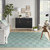 7' X 10' Aqua Indoor Outdoor Area Rug