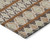 5' X 8' Chocolate And Taupe Quatrefoil Washable Indoor Outdoor Area Rug