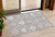 3' X 5' Lavender Gold And Green Damask Washable Indoor Outdoor Area Rug