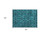 2' X 3' Teal Floral Medallion Washable Non Skid Indoor Outdoor Area Rug - Teal Blue