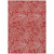3' X 5' Red And Ivory Abstract Washable Indoor Outdoor Area Rug Transitional Style - Red, Ivory Color
