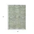 3' X 5' Sage And Gold Medallion Washable Indoor Outdoor Area Rug