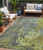 5' X 8' Fern Green Gray And Olive Green Abstract Washable Indoor Outdoor Area Rug