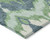 3' X 5' Green Ivory And Blue Ikat Washable Indoor Outdoor Area Rug