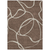 5' X 8' Brown And Beige Abstract Washable Indoor Outdoor Area Rug