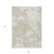 5' X 8' Beige And Ivory Abstract Washable Indoor Outdoor Area Rug - Beige, Ivory