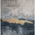 5' X 8' Blue Gray And Gold Abstract Washable Indoor Outdoor Area Rug