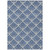 5' X 8' Navy Blue Gray And Ivory Geometric Washable Indoor Outdoor Area Rug - Navy Blue, Gray, Ivory