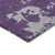 3' X 5' Purple And Lavender Abstract Washable Indoor Outdoor Area Rug Transitional Style - Purple, Lavender Color