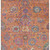 5' X 8' Orange Blue And Pink Floral Washable Indoor Outdoor Area Rug