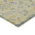 3' X 5' Gold Gray And Charcoal Floral Washable Indoor Outdoor Area Rug