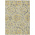 3' X 5' Gold Gray And Charcoal Floral Washable Indoor Outdoor Area Rug