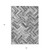 5' X 8' Gray Silver And Ivory Geometric Washable Indoor Outdoor Area Rug