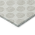 5' X 8' Ivory And Gray Polka Dot Washable Indoor Outdoor Area Rug