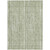 3' X 5' Green And Ivory Striped Washable Indoor Outdoor Area Rug Transitional Style - Green, Ivory Color