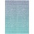 3' X 5' Sky Blue And Teal Blue Ombre Washable Indoor Outdoor Area Rug
