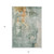 5' X 8' Blue Copper And Gray Abstract Washable Indoor Outdoor Area Rug