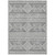 5' X 8' Gray And Ivory Southwestern Washable Indoor Outdoor Area Rug