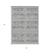 5' X 8' Gray And Ivory Southwestern Washable Indoor Outdoor Area Rug