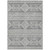 5' X 8' Gray And Ivory Southwestern Washable Indoor Outdoor Area Rug