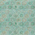 5' X 8' Aqua And Beige Floral Washable Indoor Outdoor Area Rug