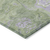 3' X 5' Artichoke Green Lavender And Ivory Abstract Washable Indoor Outdoor Area Rug