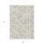 5' X 8' Beige And Ivory Geometric Washable Indoor Outdoor Area Rug Transitional Style - Beige, Ivory Color