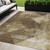 5' X 8' Brown And Beige Geometric Washable Indoor Outdoor Area Rug Transitional Style - Brown, Beige Color