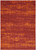 5' X 7' Red And Orange Abstract Indoor Outdoor Area Rug