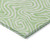 3' X 5' Mint Green And Ivory Abstract Washable Indoor Outdoor Area Rug - 880016409857