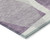 5' X 8' Purple And Gray Abstract Washable Indoor Outdoor Area Rug