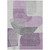 5' X 8' Purple And Gray Abstract Washable Indoor Outdoor Area Rug