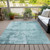 3' X 5' Blue And Ivory Abstract Washable Indoor Outdoor Area Rug Transitional Style - Blue, Ivory Color