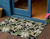 3' X 5' Black Beige And Fern Green Botanical Leaves Washable Indoor Outdoor Area Rug