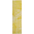 2' X 8' Gold Abstract Washable Non Skid Indoor Outdoor Runner Rug