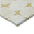5' X 8' Gold And Beige Abstract Washable Indoor Outdoor Area Rug