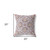 20" X 20" Muted Purple And Yellow Floral Blown Seam Suede Throw Pillow