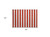 2' X 3' Red and White Striped Washable Non Skid Indoor Outdoor Area Rug