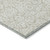 5' X 8' Beige And Ivory Damask Washable Indoor Outdoor Area Rug