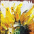 36" White And Yellow Solid Wood Sunflowers Porch Sign