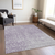 3' X 5' Lavender And Lilac Medallion Washable Indoor Outdoor Area Rug