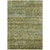 5' X 8' Olive Green And Brown Striped Washable Indoor Outdoor Area Rug