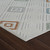 5' X 7' Cream and Beige Geometric Distressed Indoor Outdoor Area Rug