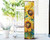 36"  Yellow Brown And Green Sunflowers Solid Wood Porch Sign