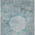 3' X 5' Teal Blue Aqua And Gray Oriental Washable Indoor Outdoor Area Rug