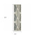 2' X 7' Beige Floral Stain Resistant Indoor Outdoor Area Rug