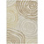 3' X 5' Gold Ivory And Beige Abstract Washable Indoor Outdoor Area Rug