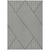 5' X 8' White And Black Geometric Washable Indoor Outdoor Area Rug